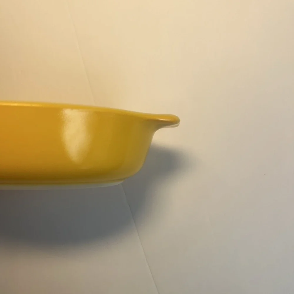 Vintage Pyrex Au Gratin Dish 700‎ Yellow Gold Oval Utility 10oz